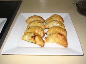 Pumpkin and Pea Curry Puffs